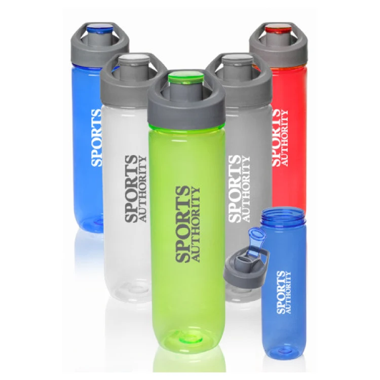 28 oz. Clear Plastic Sports Bottles 1