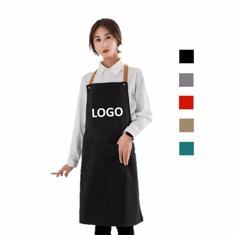 Oil Proof Canvas Aprons With Pocket