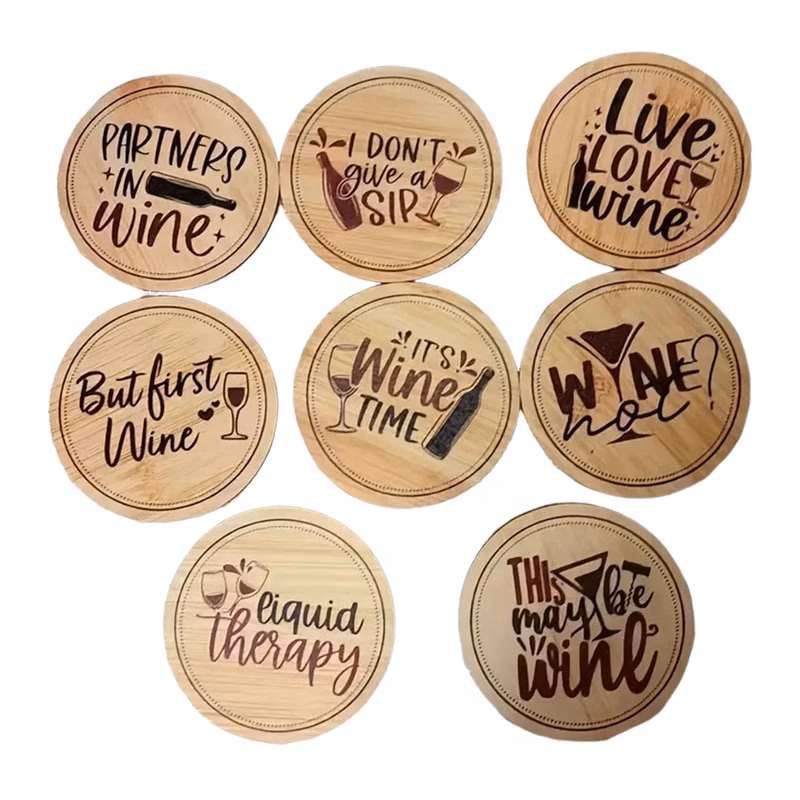 Wooden Coaster for Wine Glass