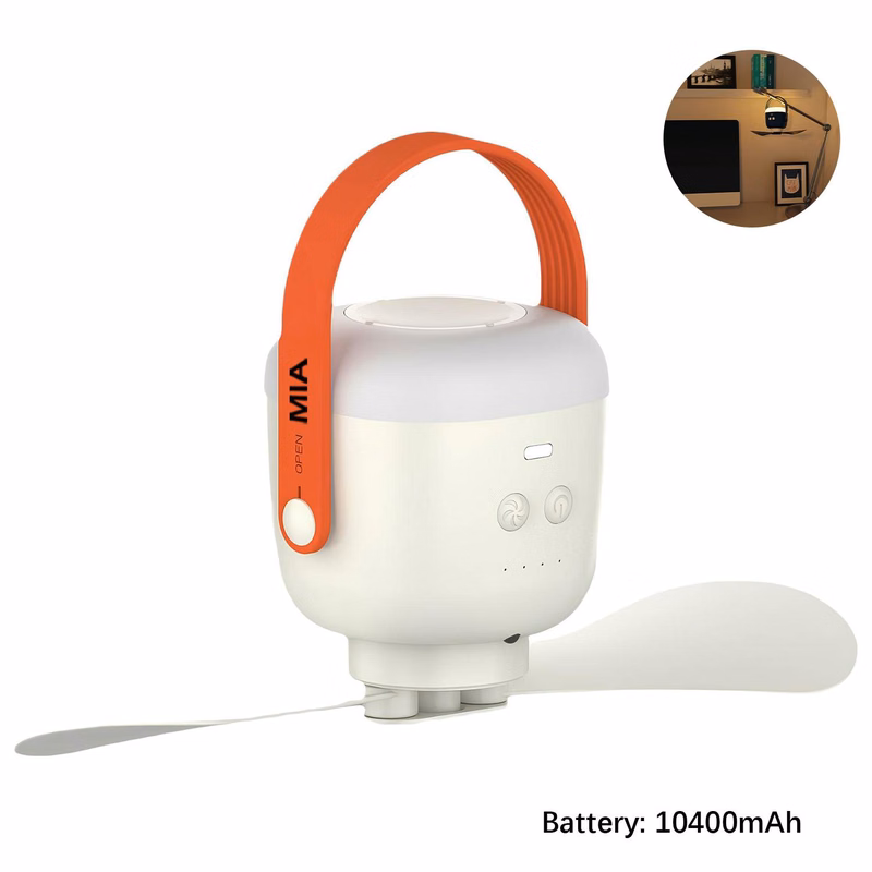 Outdoor Portable Camping Mini Ceiling Fans With Light