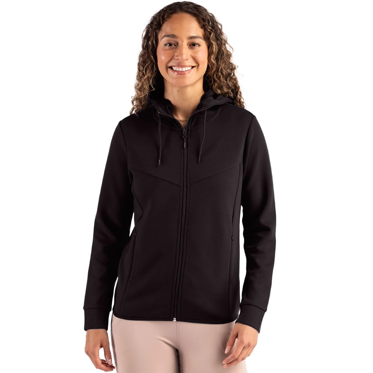 Clique Haven Recycled Womens Full Zip Hooded Sweatshirt 1