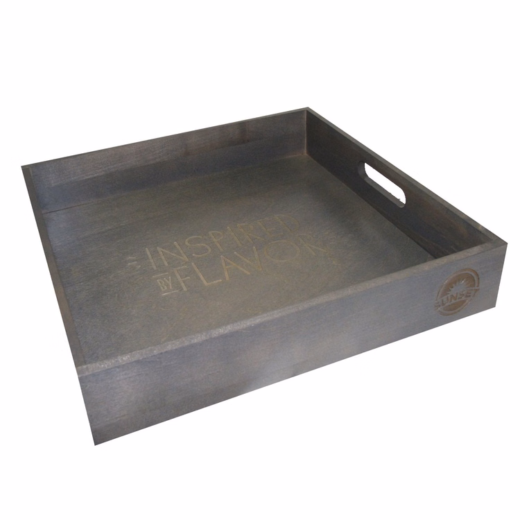 Wood Square Service Tray