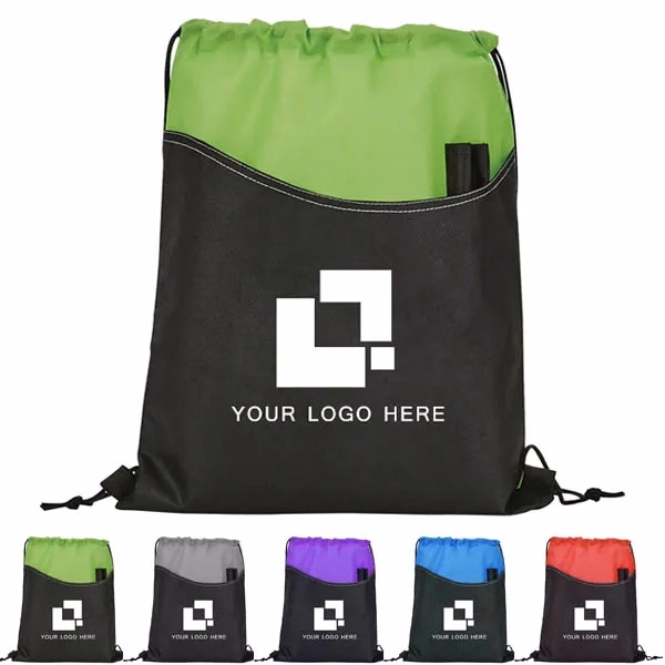 Rivers Non-Woven Drawstring Bag