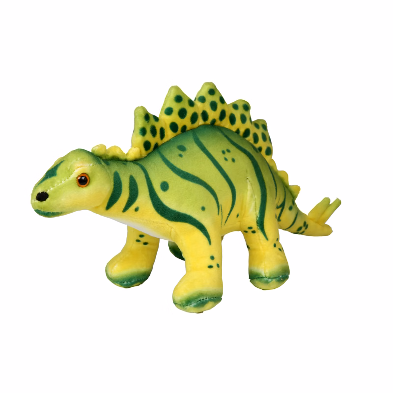 Plush Stegosaurus Green and Brown