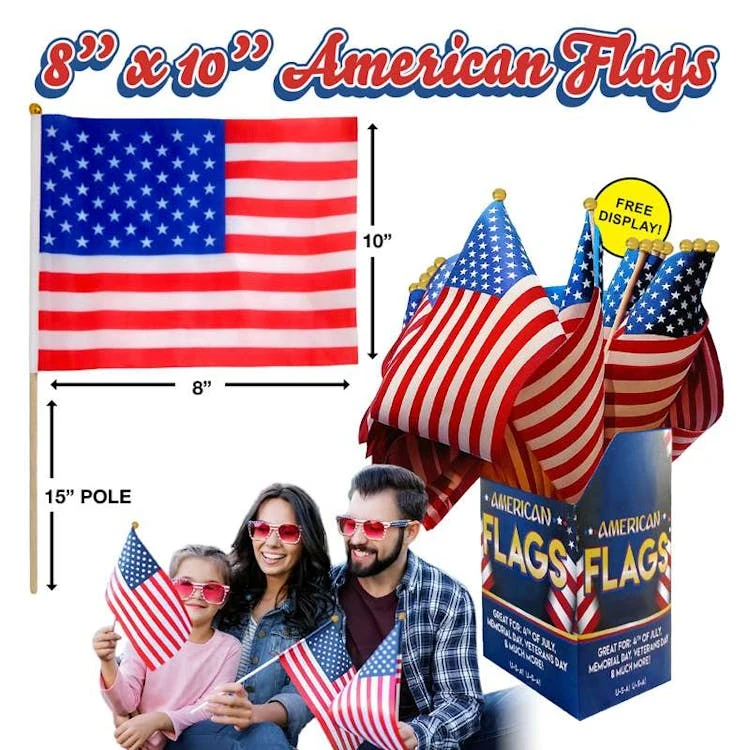 USA Flags - 8" x 10" 1