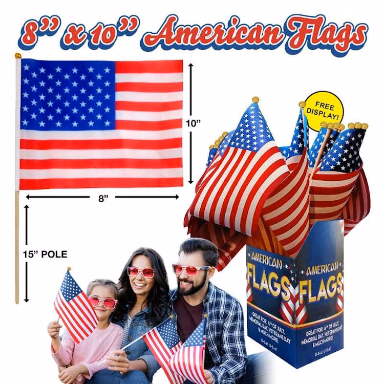 USA Flags - 8" x 10"