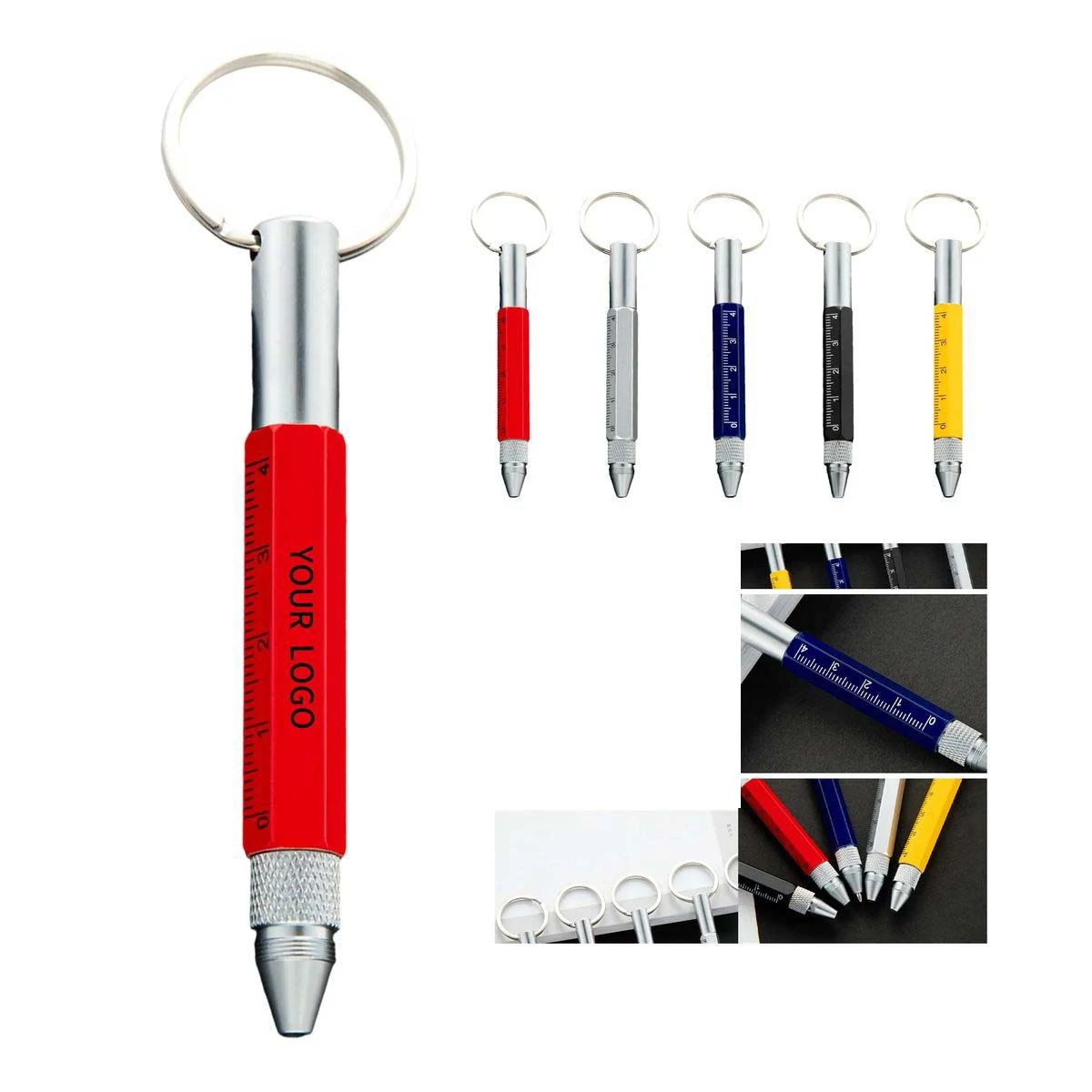 Keychain Pen with Stylus Screwdriver and Ruler 1