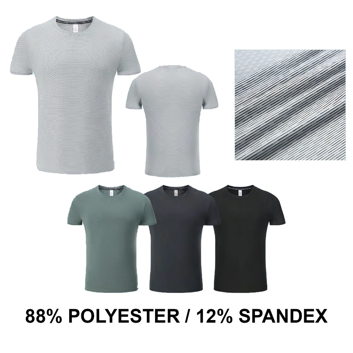 Men's Running Short Sleeve T-Shirt - Stock Style 27 1