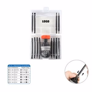 26-in-1 Multifunction Ratcheting Screwdriver Set With Ergonomic Grip
