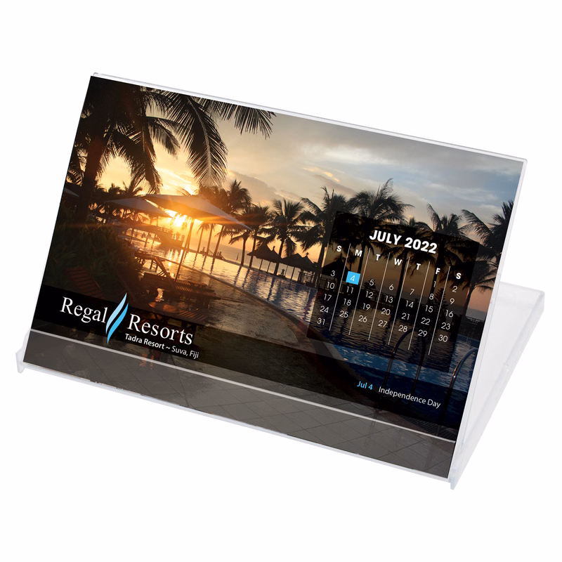 Jewel Case Calendar w/Custom Photos (4x6)