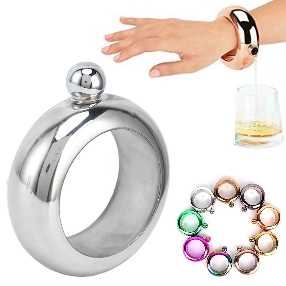 Round Bracelet Shape Wine Pot 1