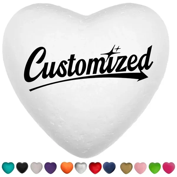 Custom Heart Shaped Foam Stress Ball — Blood Drive & Healthcare Promo Giveaway 1