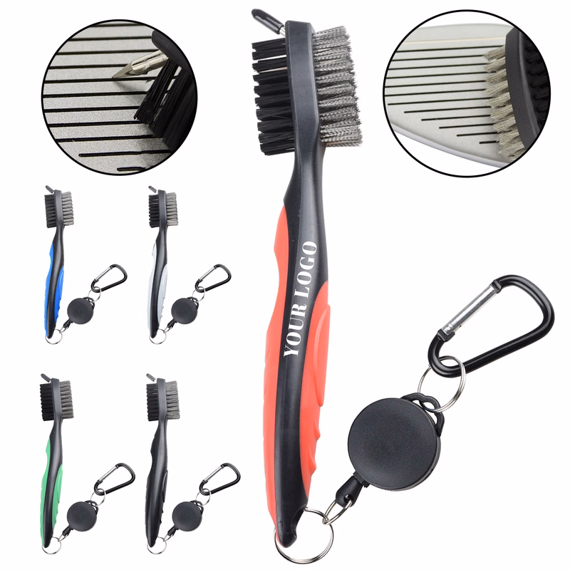 Dual-Sided Golf Club Brush for Easy Cleaning