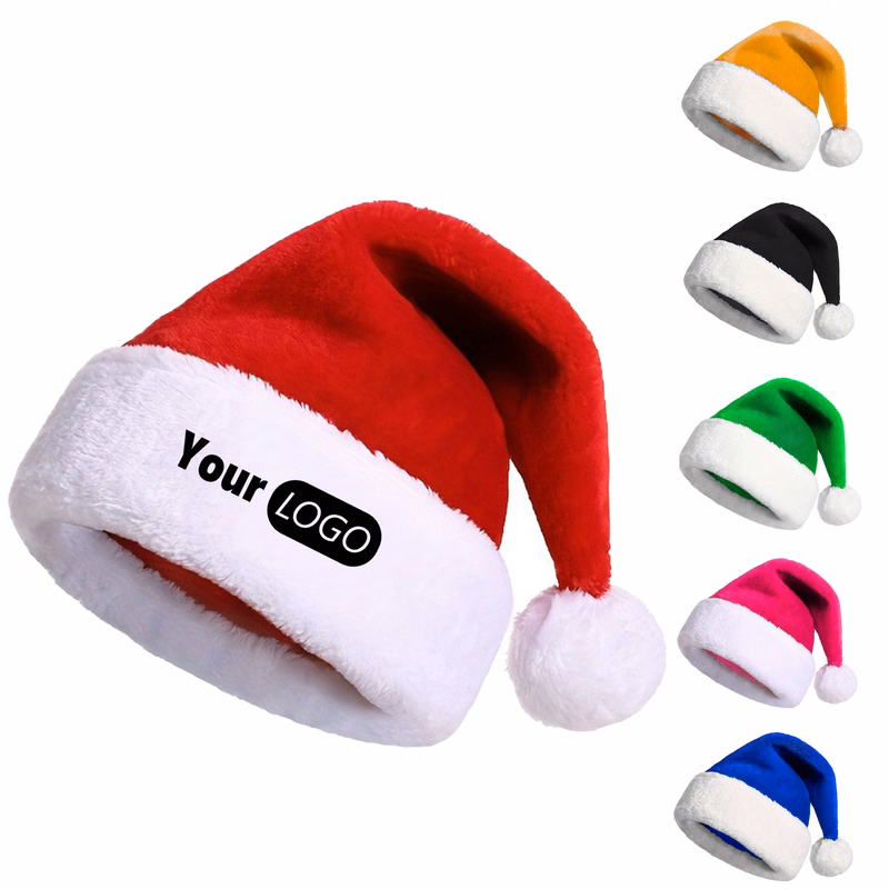 Plush Santa Hat for Festive Cheer