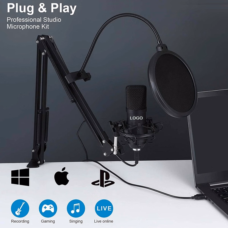 USB Microphone Condenser Recording Mic Kit