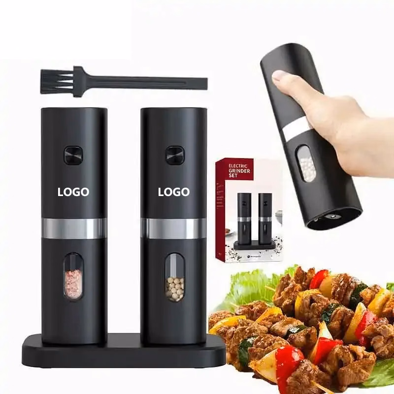One Hand Automatic Electric ABS Plastic Pepper Mill