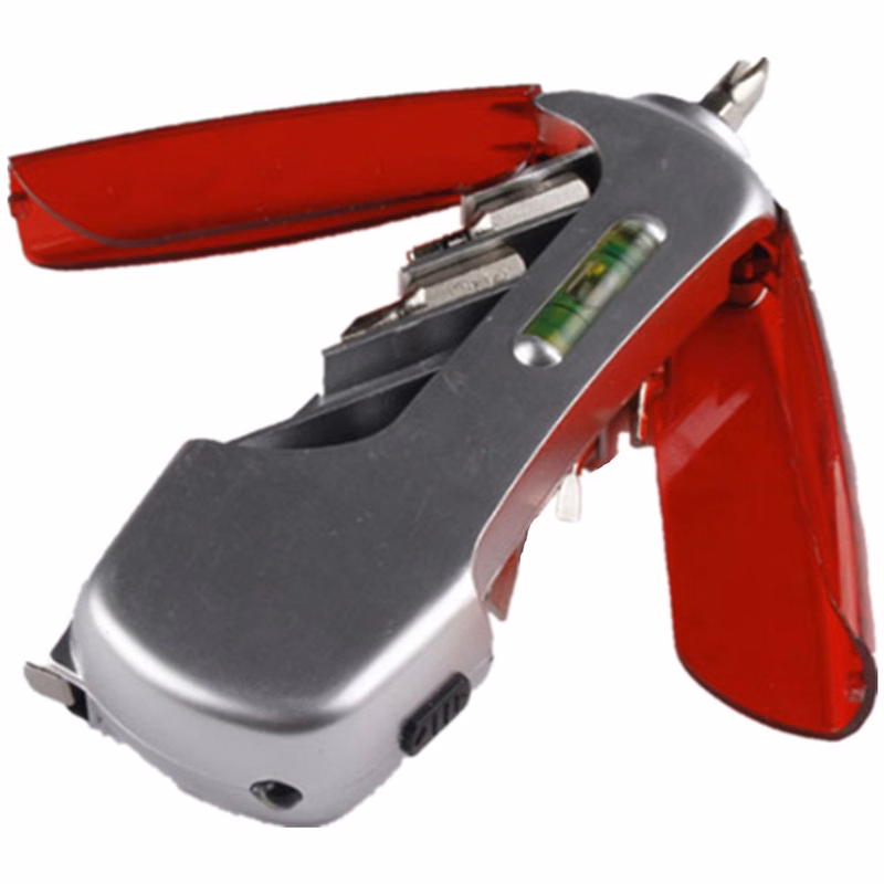 Screwdriver With Level Measure And Flashlight