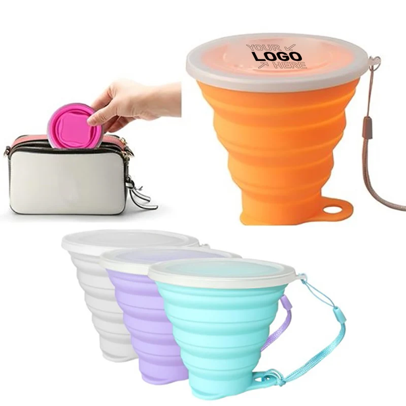 Outdoor Environmental Foldable Triangle Silicone Cup 1
