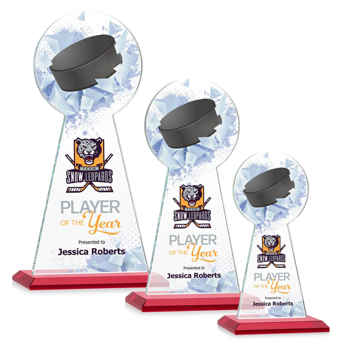 Edenwood Hockey VividPrint™ Award - Red 1