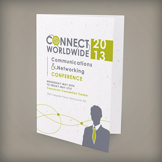 Single-Sided Large Single-Fold Seed Paper Brochures