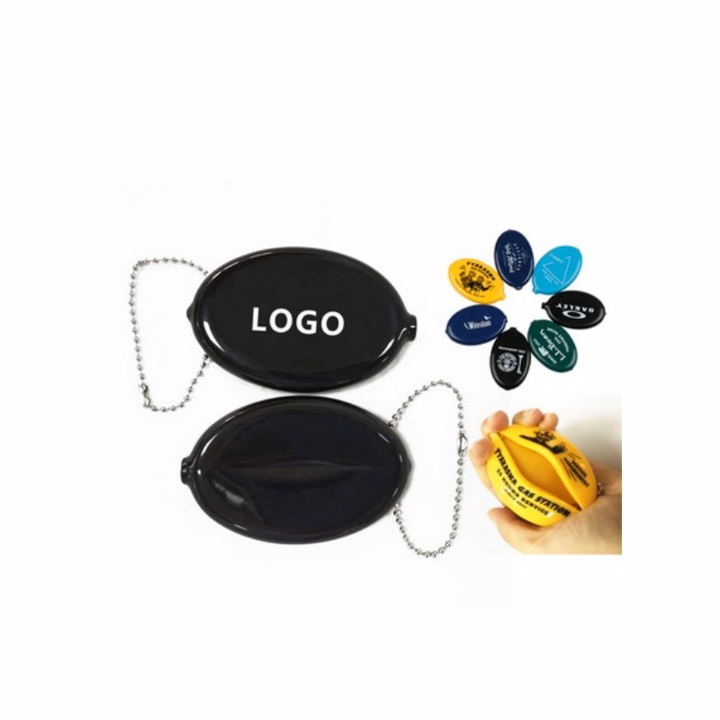 Oval Squeeze Coin Holders Purse