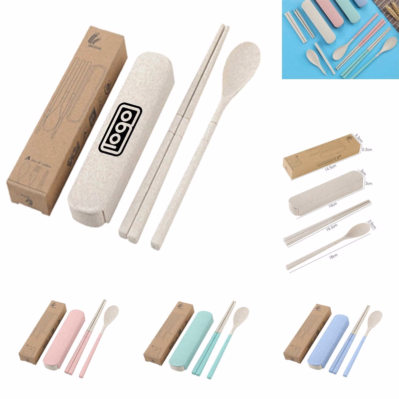 Two-Piece Portable Folding Tableware Set