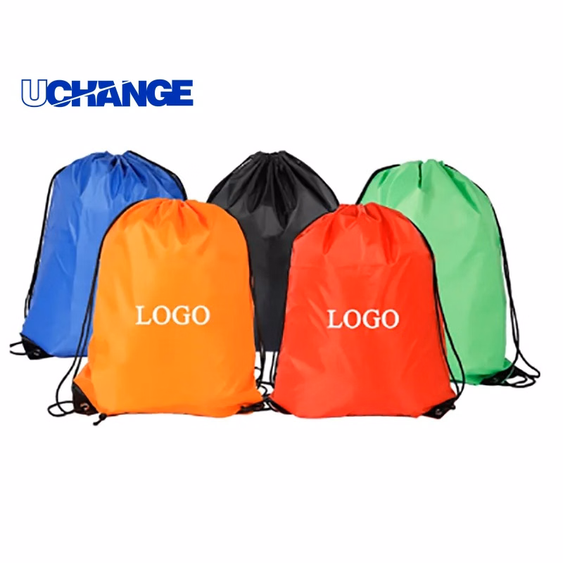 Polyester Drawstring Backpack Simple Everyday Carry