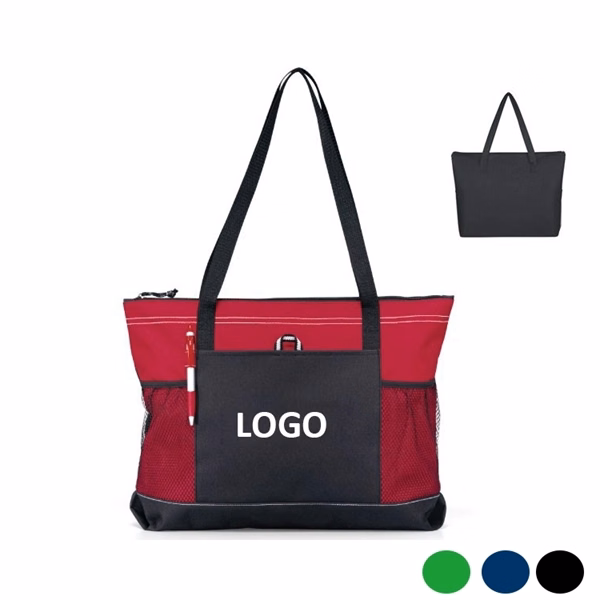Zippered Tote Bag