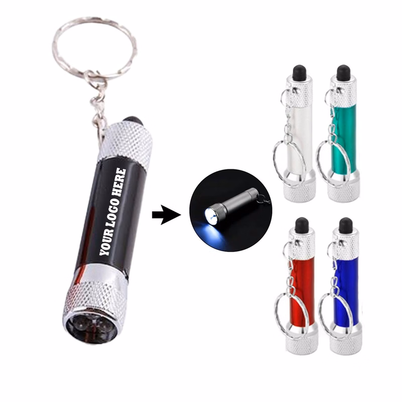 Mini LED Flashlight With Keychain
