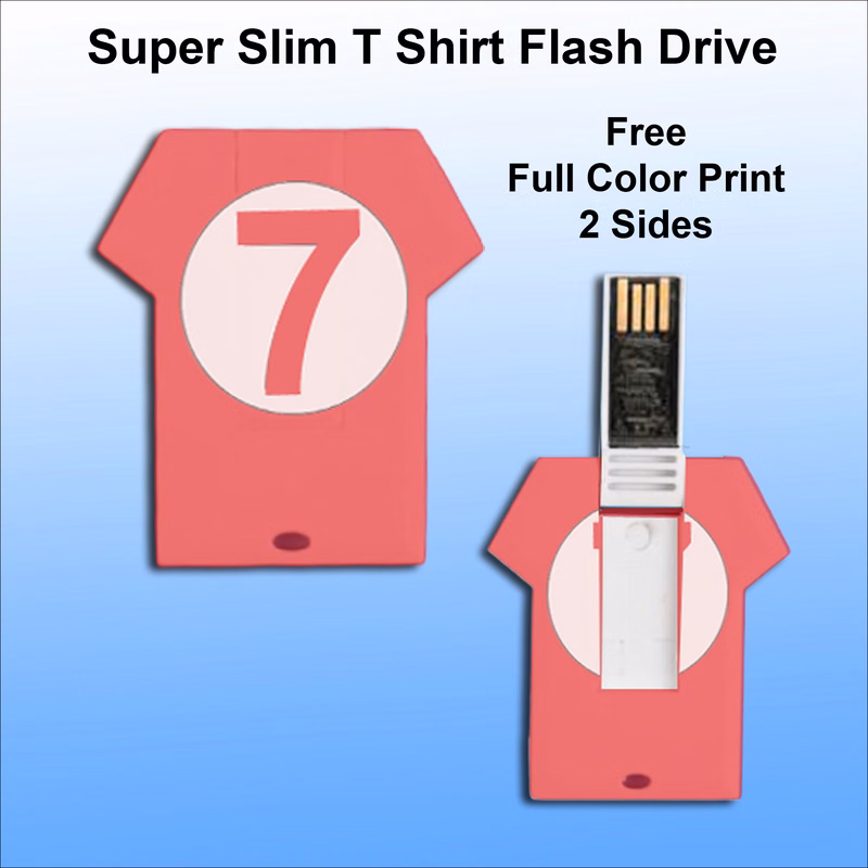 Super Slim T Shirt Flash Drive / USB - 1 GB Memory