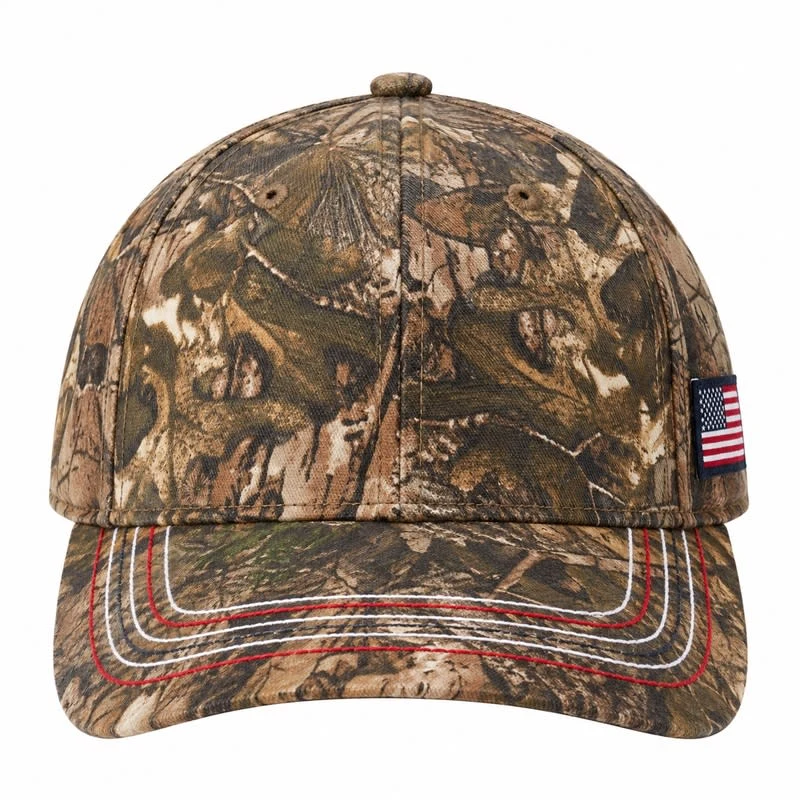 Port & Company Port Authority Americana Contrast Stitch Camouflage Cap. 1