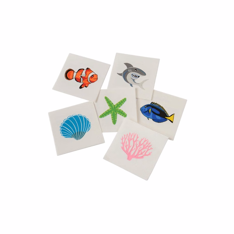 Coral Reef Temporary Tattoos - Assorted