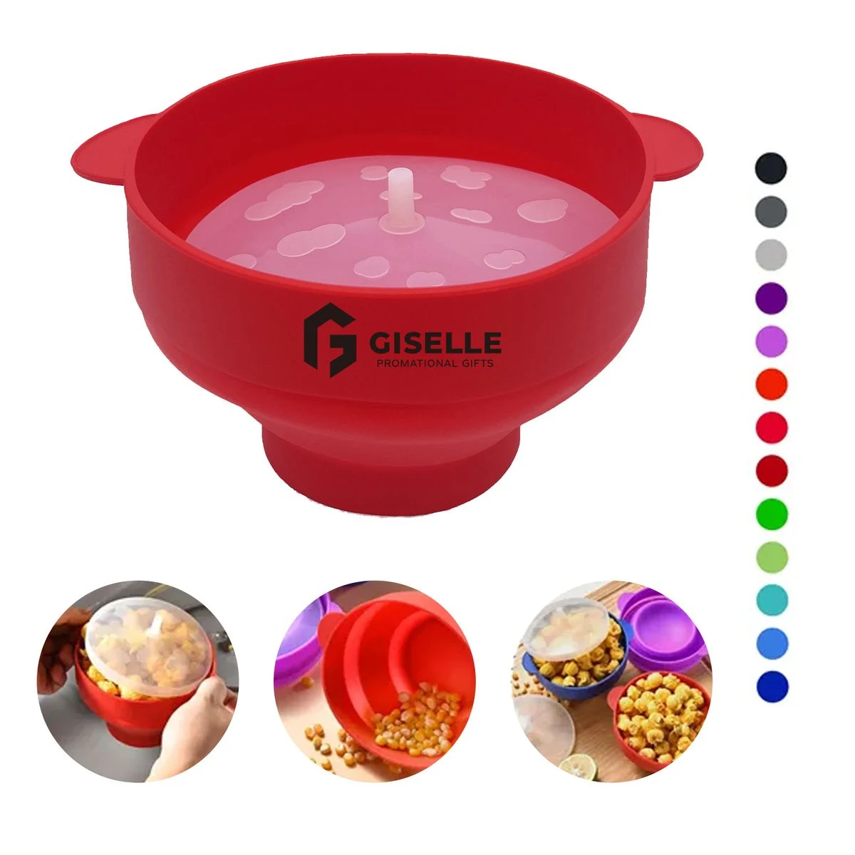 Custom BPA-Free Silicone Microwave Popcorn Bowl 1