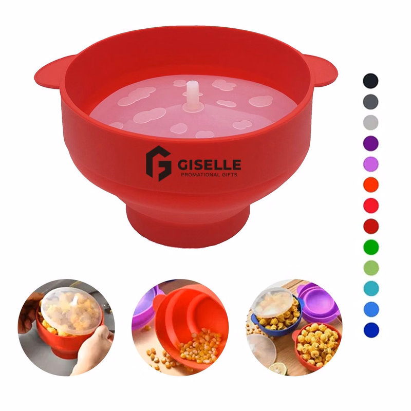 Custom BPA-Free Silicone Microwave Popcorn Bowl