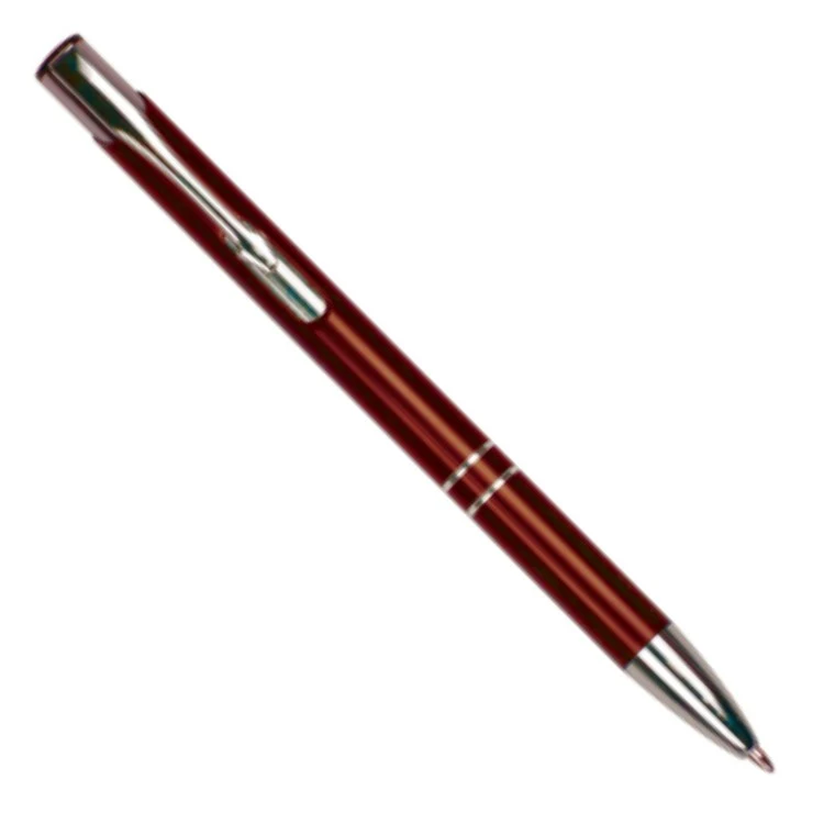 Laser Engraved Burgundy Ball Point Pen 1