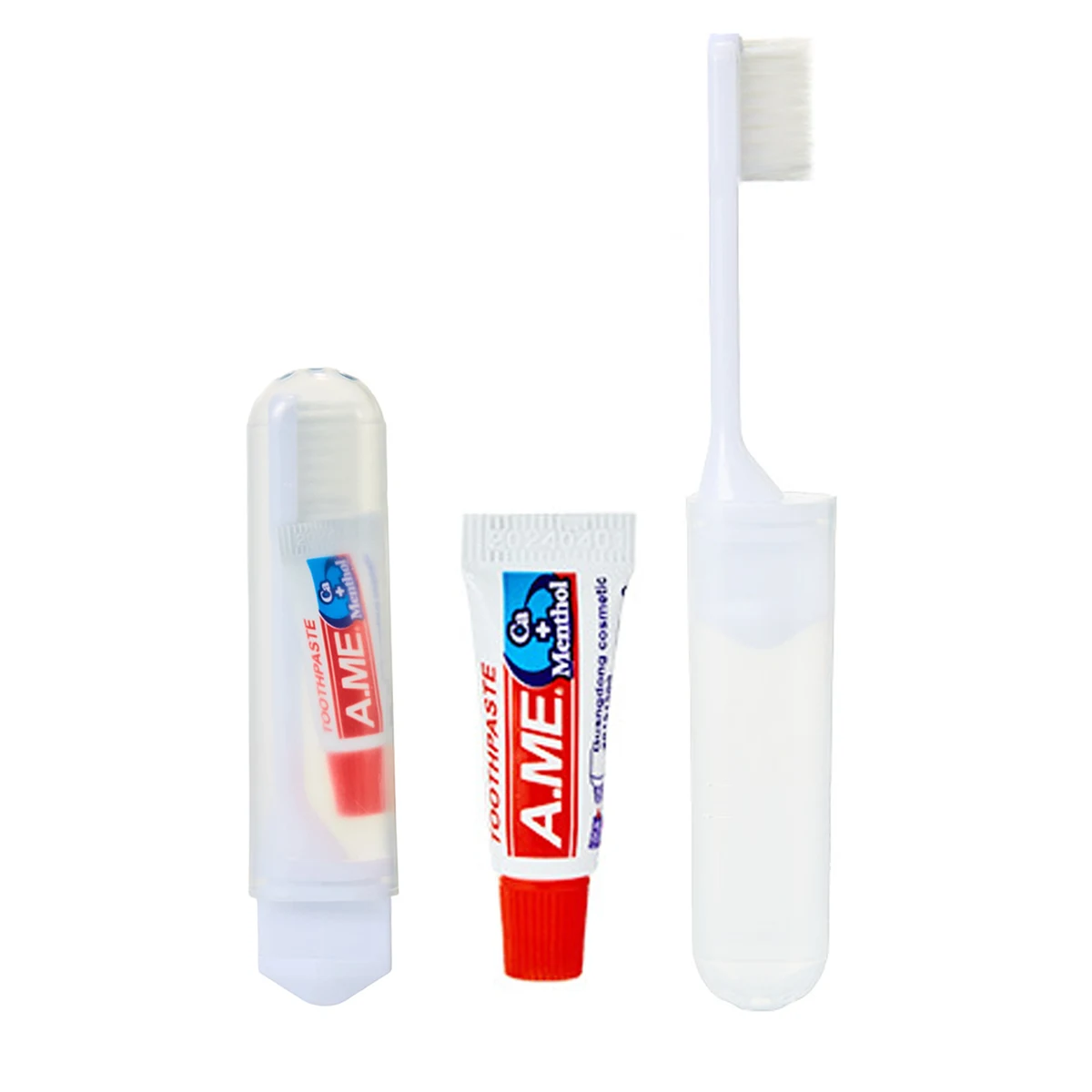 Disposable Portable Travel Folding Toothbrush With Toothpaste 1