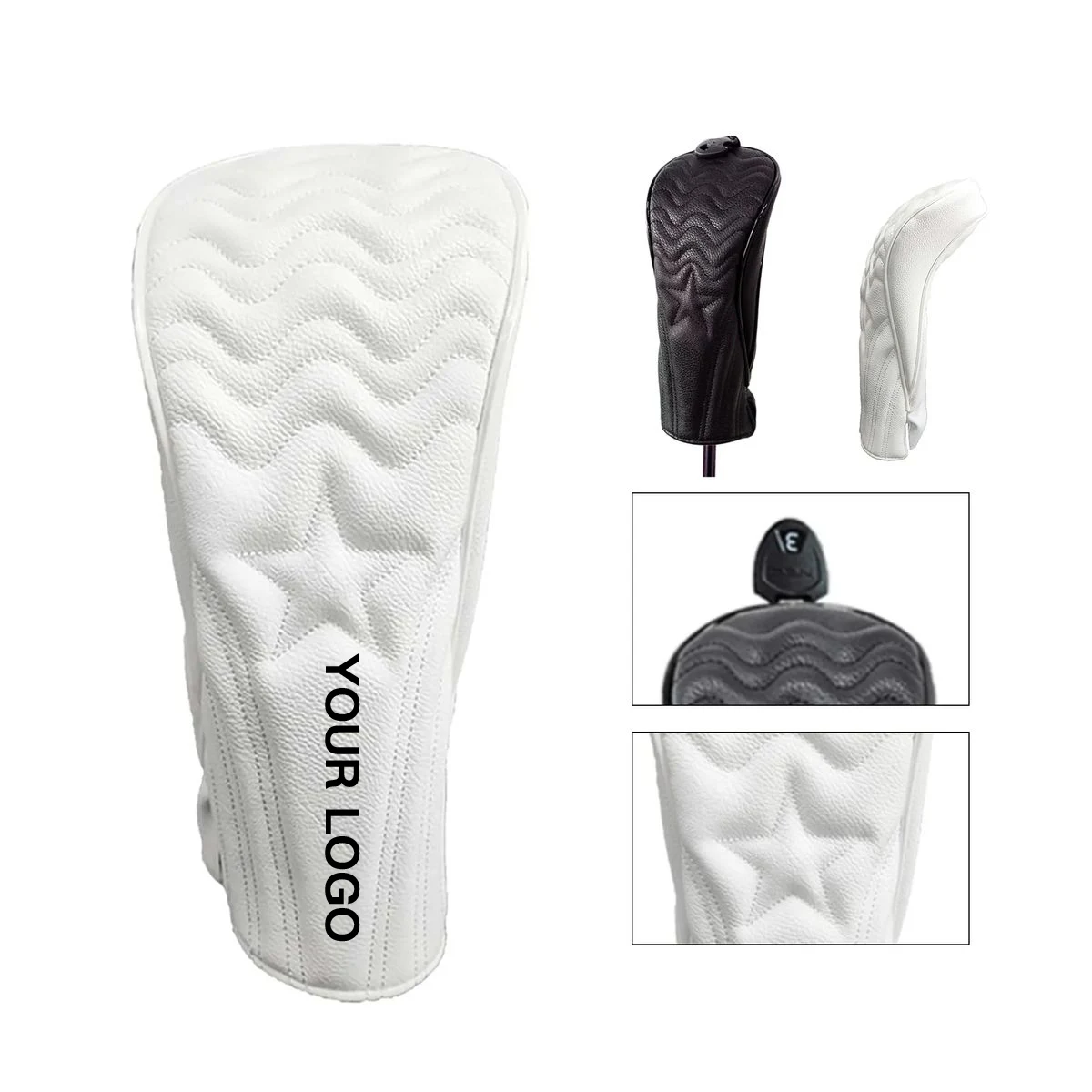 Golf Club Protector PU Material with Adjustable Size 1