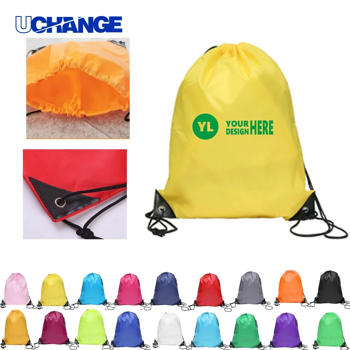 Travel Multi-Color Drawstring Backbag Organizer 1