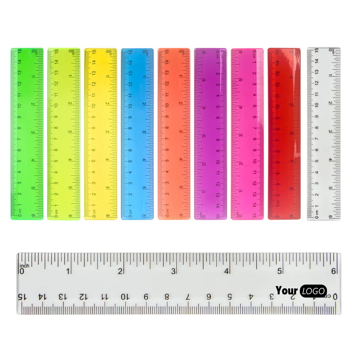 Transparent Plastic Ruler 6 Inch 1