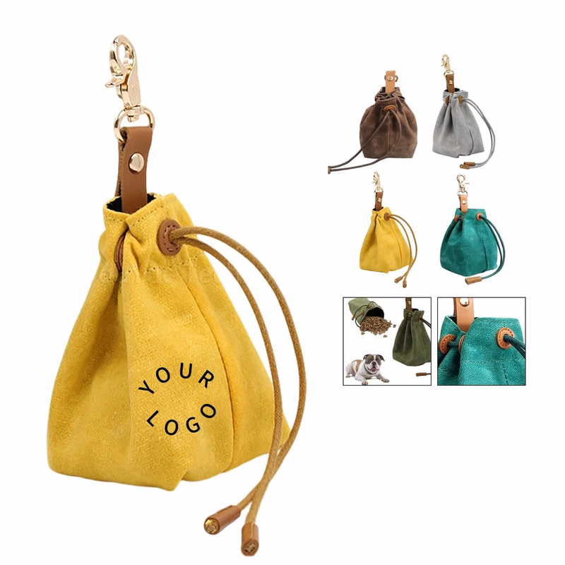 Portable Felt Pet Pouch for Snacks and Training