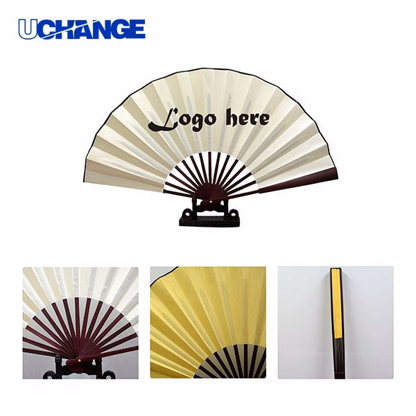 Custom Large Cloth Folding Hand Fan with Full Color Print