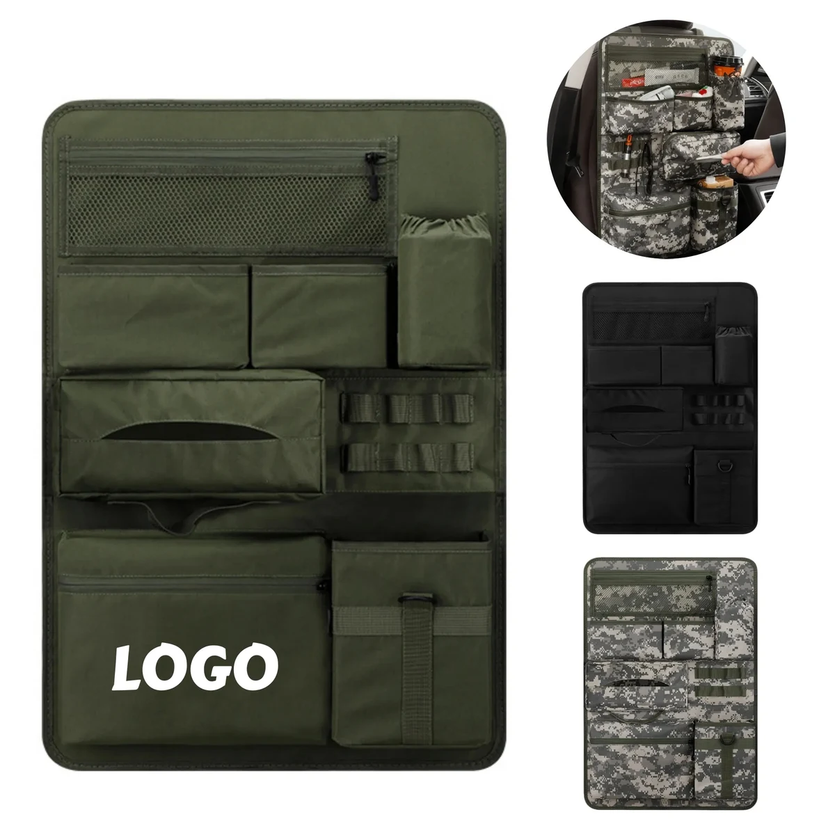 Car Seat Back Organizer Storage Pouch 1