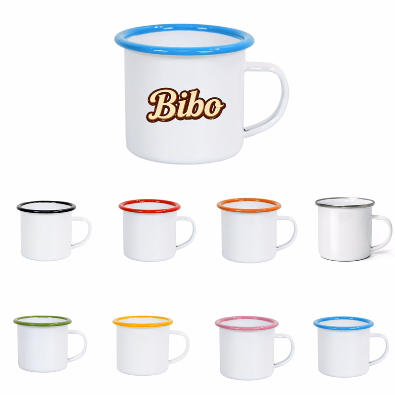 12 Oz Reusable Enamel Cup Camping Mug