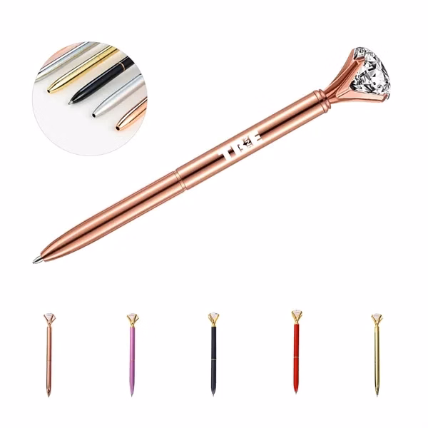 Custom Diamond Twist Ballpoint Pen — Executive Desk Gift