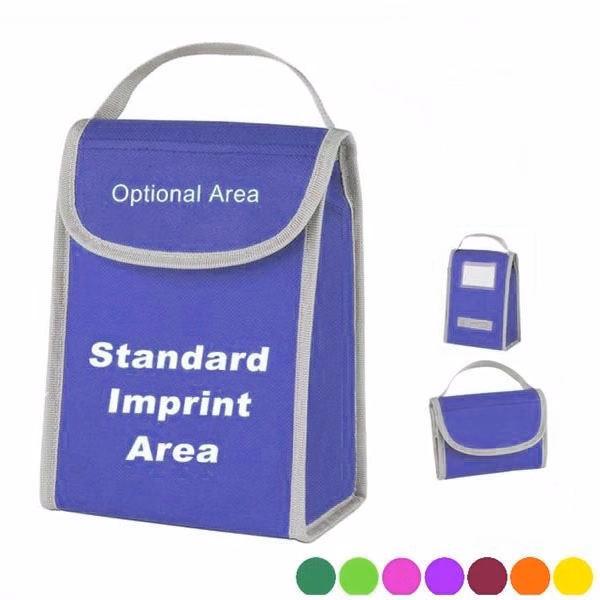 Folding Identification Insulated Lunch Bag