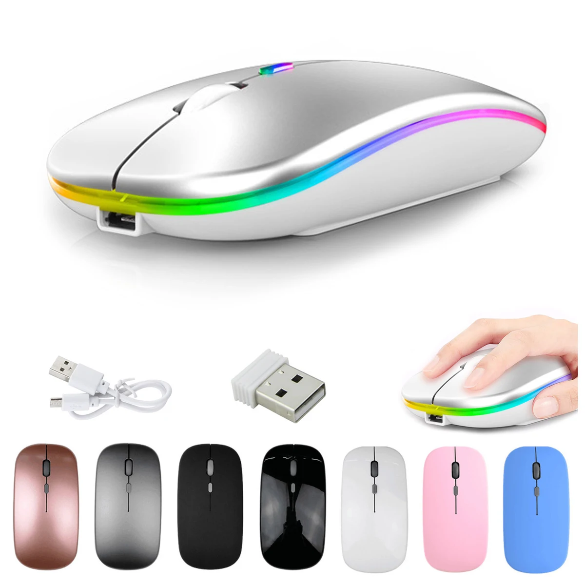 2.4GHz Wireless Lighting Color Change Mouse 1