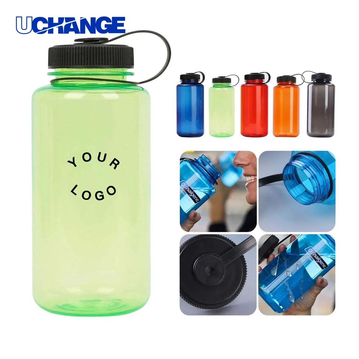 Water Bottle Drinkware for Outdoor Use Easy Cleaning Design 1