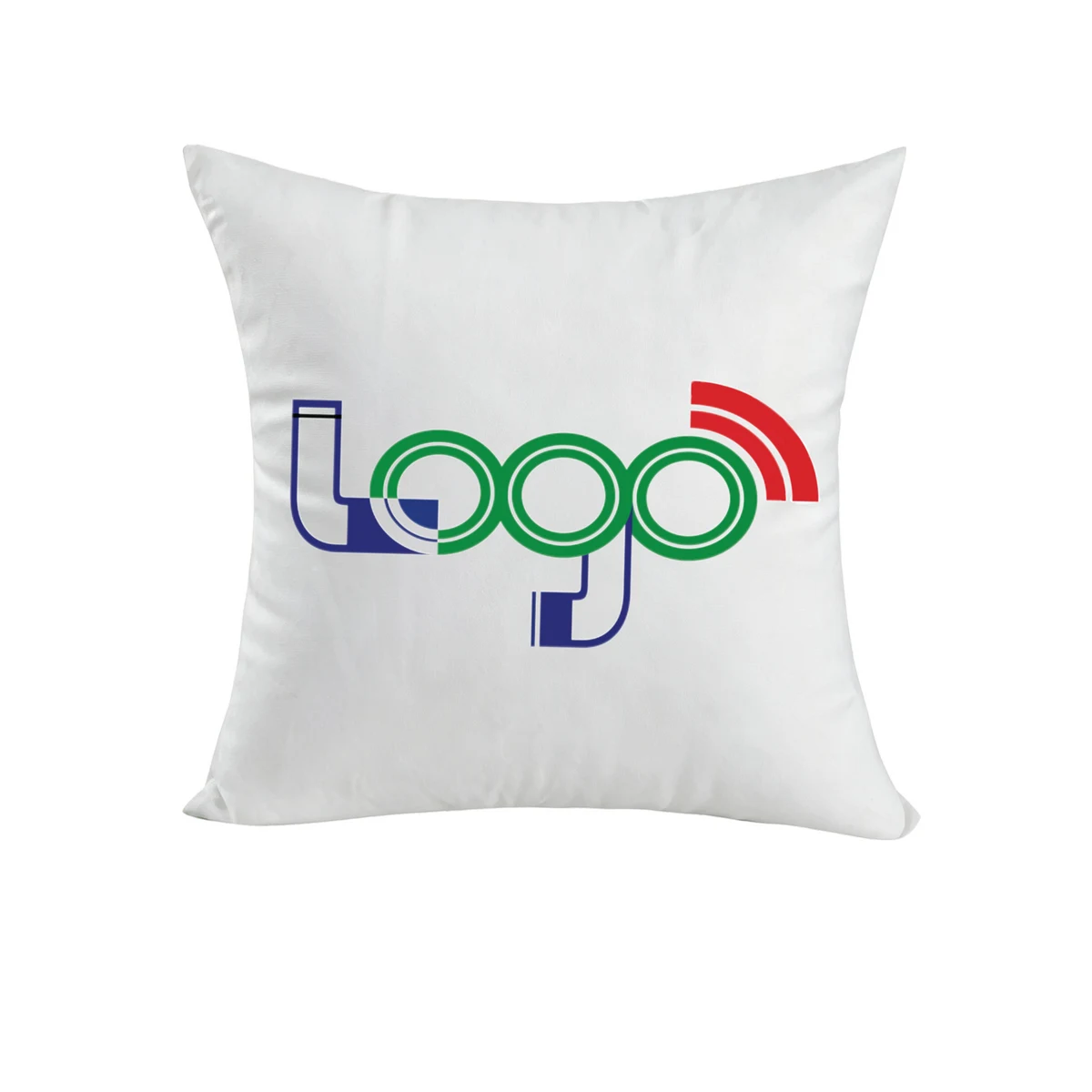 Custom Logo Square Home Decor Throw Pillow 1