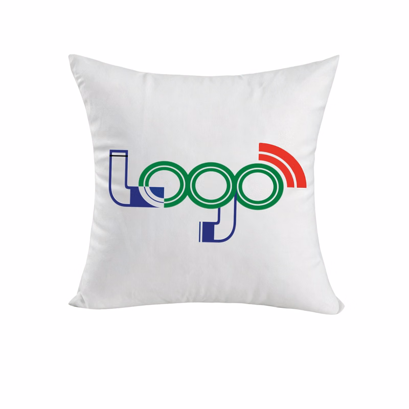 Custom Logo Square Home Decor Throw Pillow