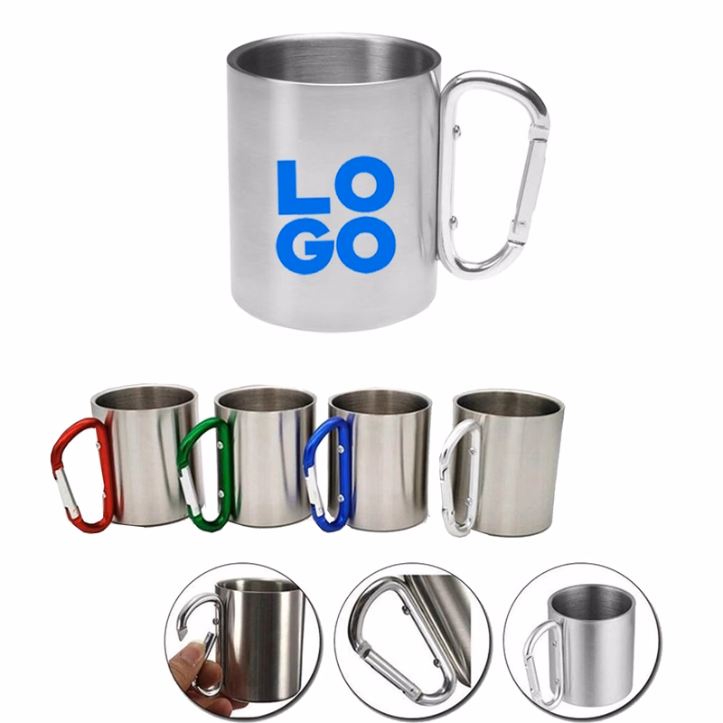 10 Oz. Stainless Steel Carabiner Mug